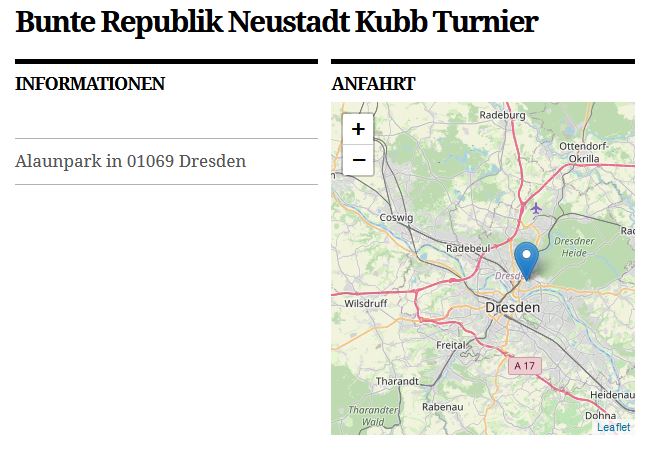 Bunte Republik Neustadt Kubb Turnier Wikingerschach Dresden Sachsen
