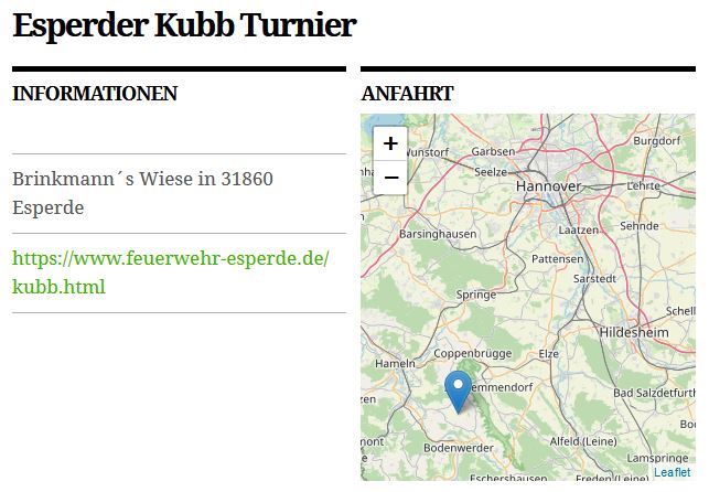 Esperder Kubb Turnier Wikingerschach Niedersachsen