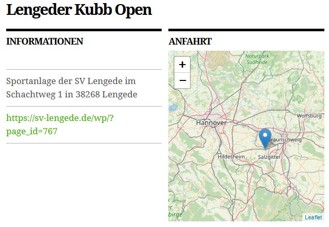 Lengeder Kubb Open Wikingerschach Turnier Niedersachsen